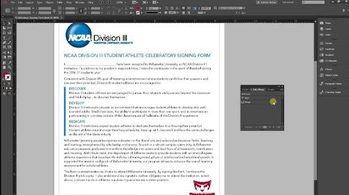 InDesign Data Merge and Export
