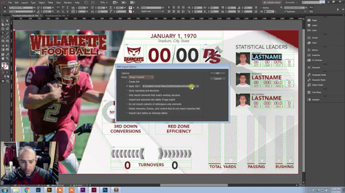 InDesign StatCrew XML Integration